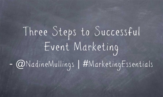 Three Steps to Successful Event Marketing